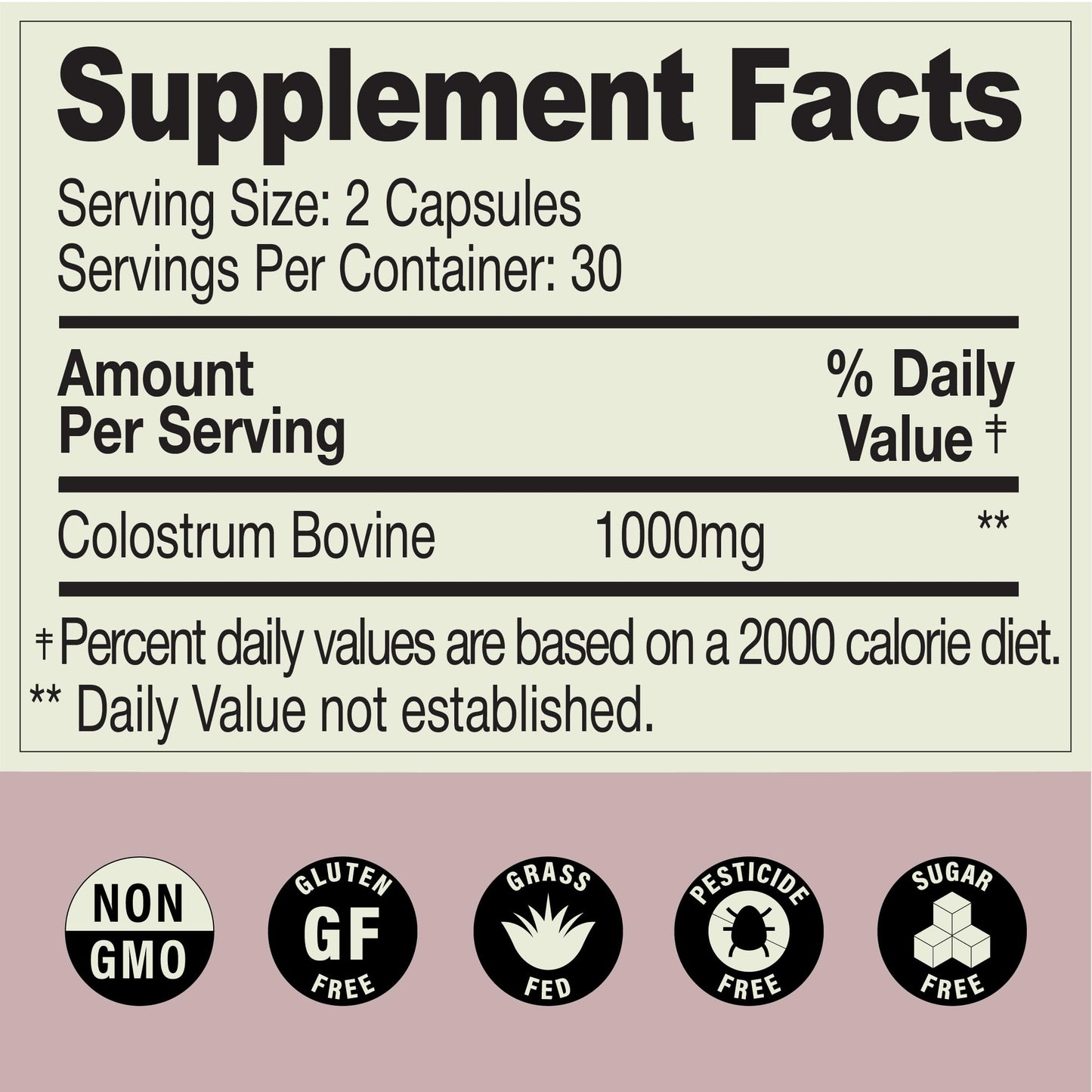 MOOVE Bovine Colostrum Capsules 1000mg – Grass-Fed Dutch Cows | Immune & Gut Support