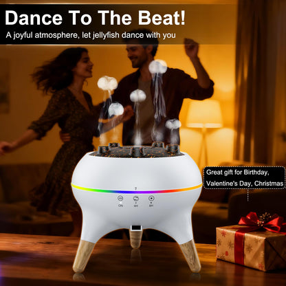 Morbou Jellyfish Diffuser with Music - 250ml + 2 Oils | 7 Color Lights