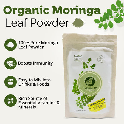Moringa 305 Organic Moringa Leaf Powder – 100g | Vegan, Non-GMO, Gluten-Free