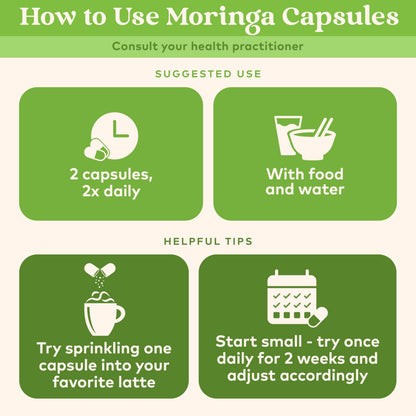 Organic India Moringa Capsules Organic – Moringa Leaf Veg Capsules