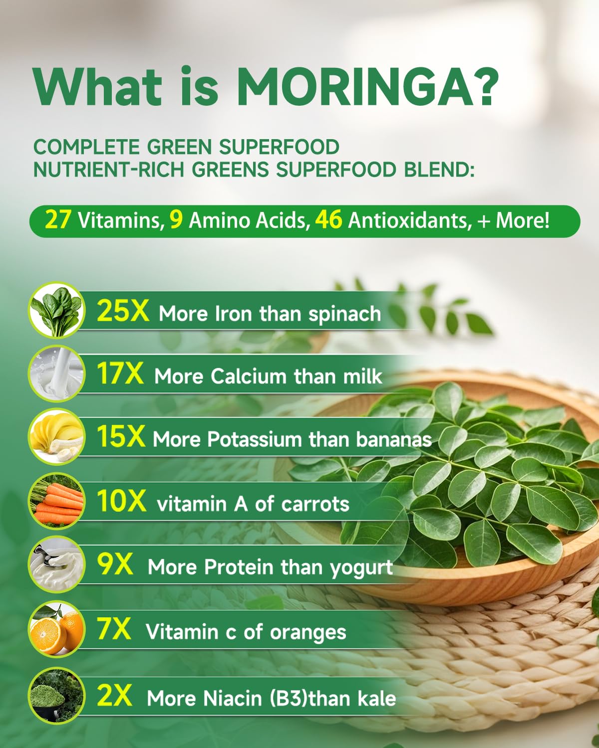 Organic Moringa Liquid Drops – High Absorption (2 fl oz) | Non-GMO, Gluten Free, Immune & Metabolism Support