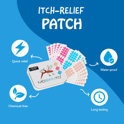 Moskinto The Original Mosquito Itch Relief Patches – 42 Count, Drug-Free & Waterproof