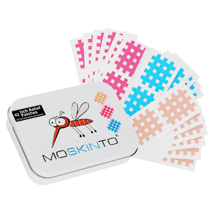 Moskinto The Original Mosquito Itch Relief Patches – 42 Count, Drug-Free & Waterproof