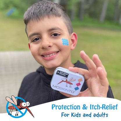 Moskinto The Original Mosquito Itch Relief Patches – 42 Count, Drug-Free & Waterproof