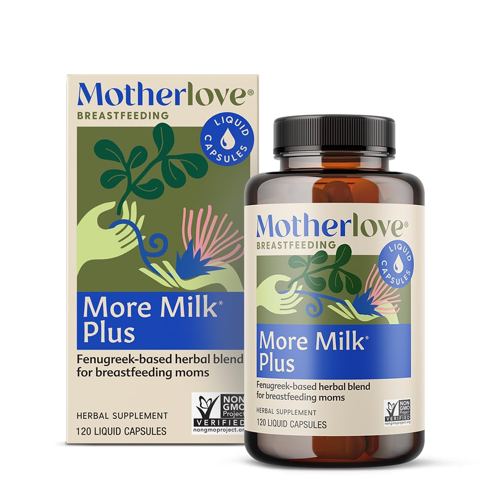 Motherlove More Milk Plus (120 Capsule Value Size) Fenugreek-Based Lactation Supplement – Organic Herbal, Vegan, Non-GMO