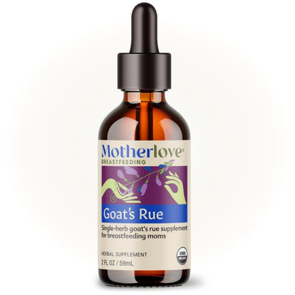 Motherlove Goat’s Rue 2 oz Tincture – Lactation Support, Organic, Vegan
