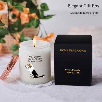 MOTVZC Get Well Soon Lavender Candle – Funny Recovery Gift for Women, Men, Dog Lovers