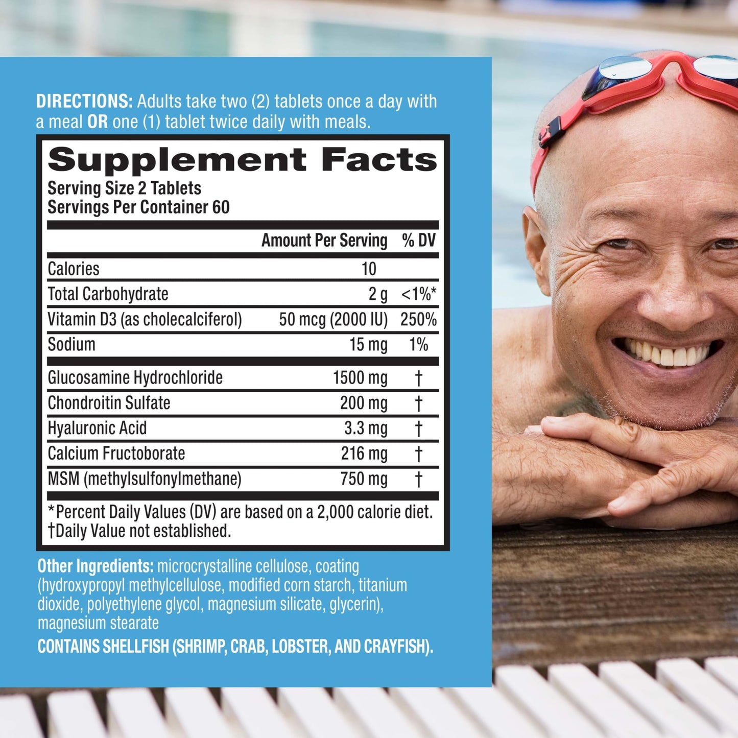 Move Free Advanced: Glucosamine Chondroitin MSM + Vitamin D3 Joint Support – Mobility, Bone & Immune Health (3x120ct)
