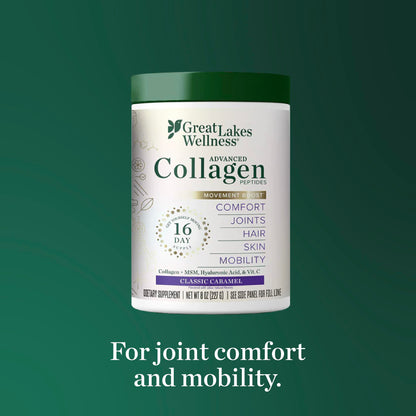 Great Lakes Wellness Movement Boost Collagen Peptides – Caramel, Non-GMO, Keto, 8 oz