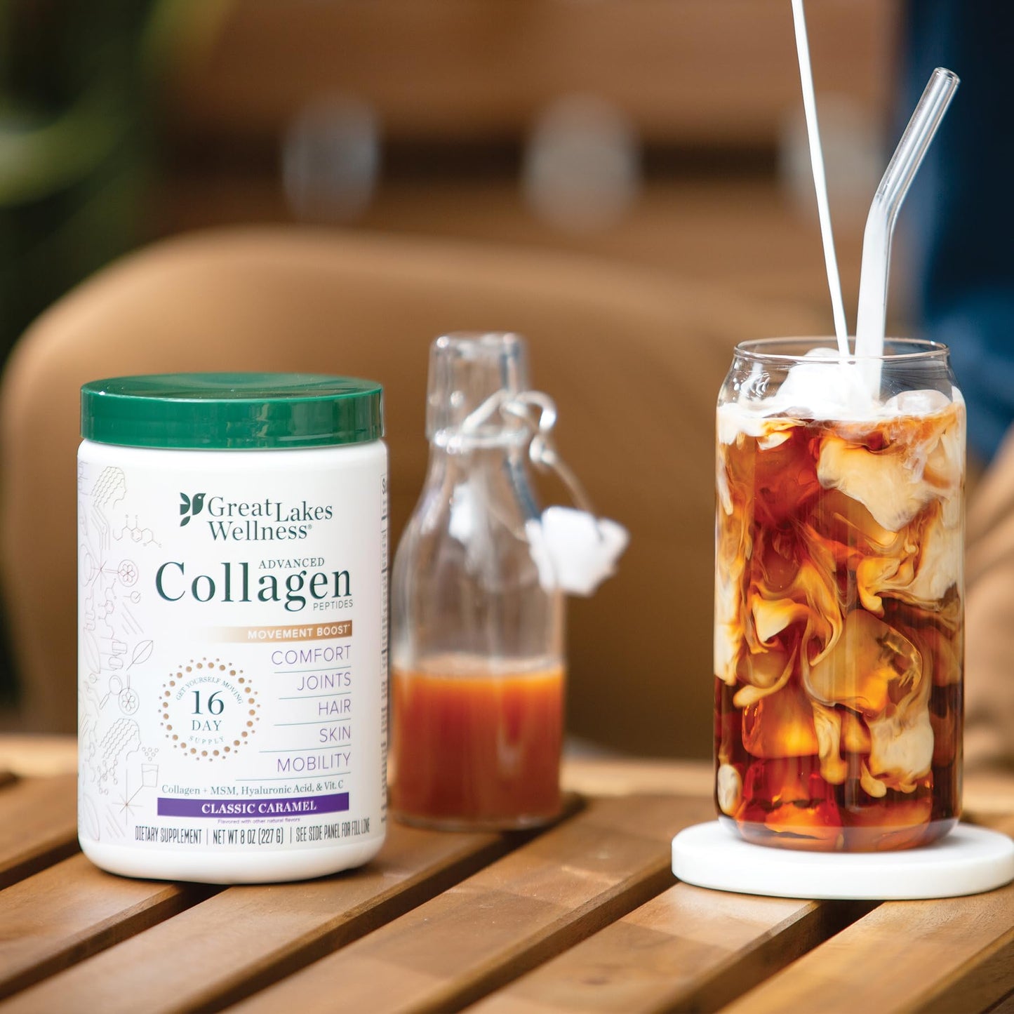 Great Lakes Wellness Movement Boost Collagen Peptides – Caramel, Non-GMO, Keto, 8 oz