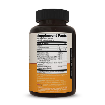 Live Conscious MoveWell Joint Health Supplement — Glucosamine, Chondroitin, MSM, Hyaluronic Acid & More