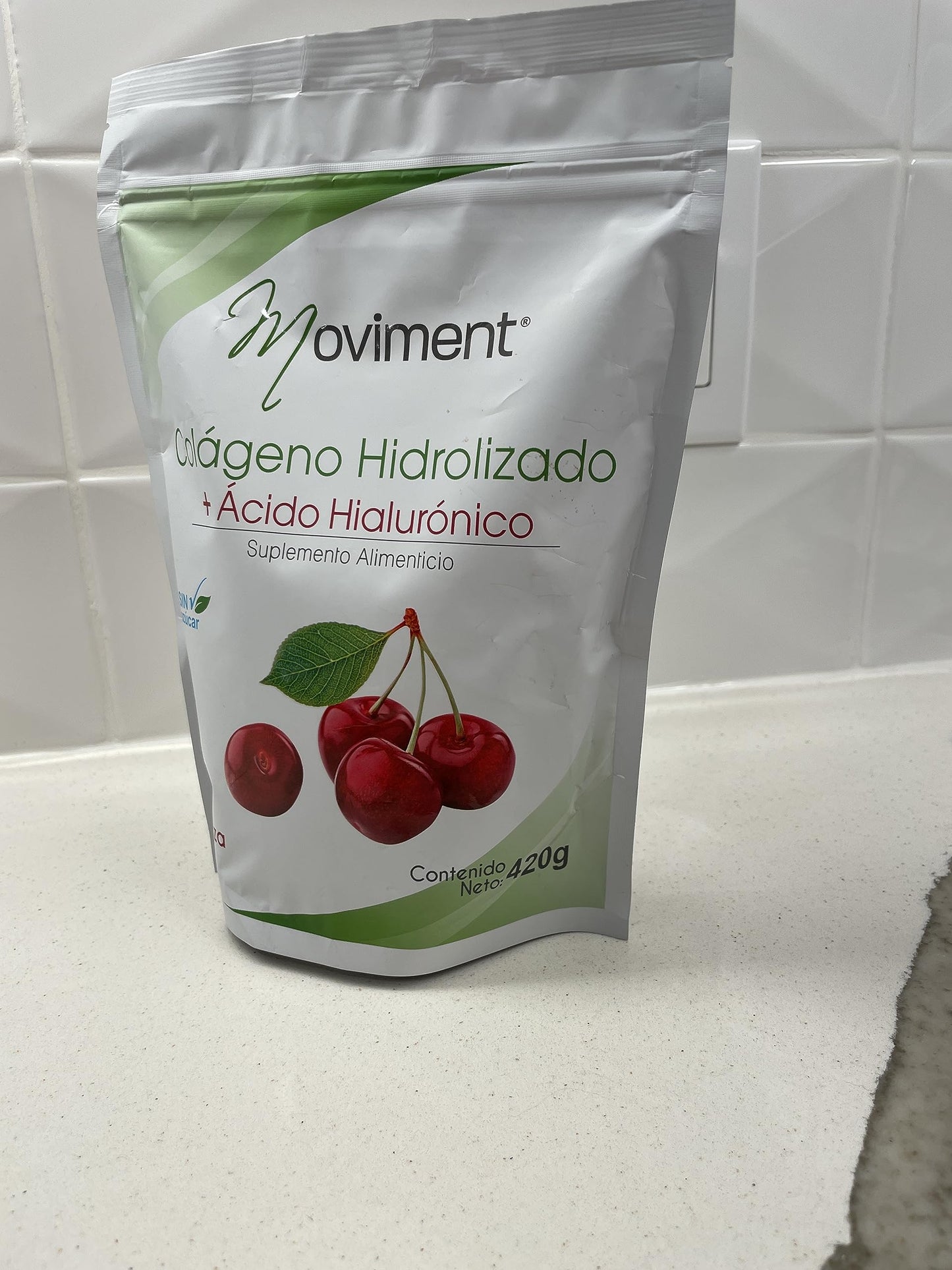 Moviment: Hydrolyzed Collagen + Hyaluronic Acid – Sugar-Free Cherry Flavor