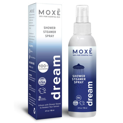MOXE Dream Shower Mist – Spa Steam Spray with Natural Essential Oils | 4 oz