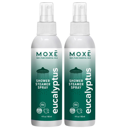 MOXE Eucalyptus Shower Mist – 100% Essential Oils, Made in USA, Aromatherapy for Sinus Relief (8oz)