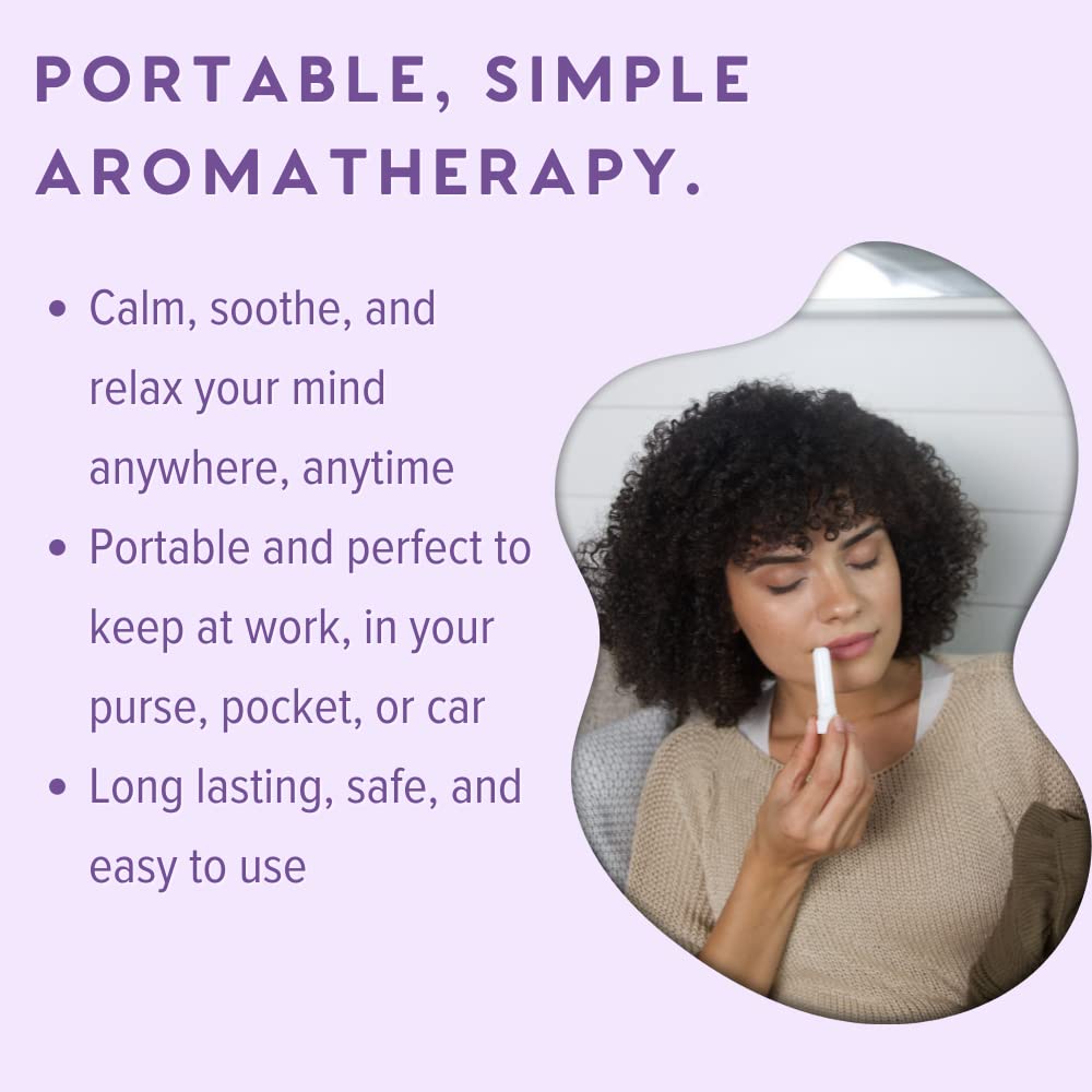 MOXĒ Lavender Essential Oil Inhaler 3 Pack | Pure, No-Mess Aromatherapy