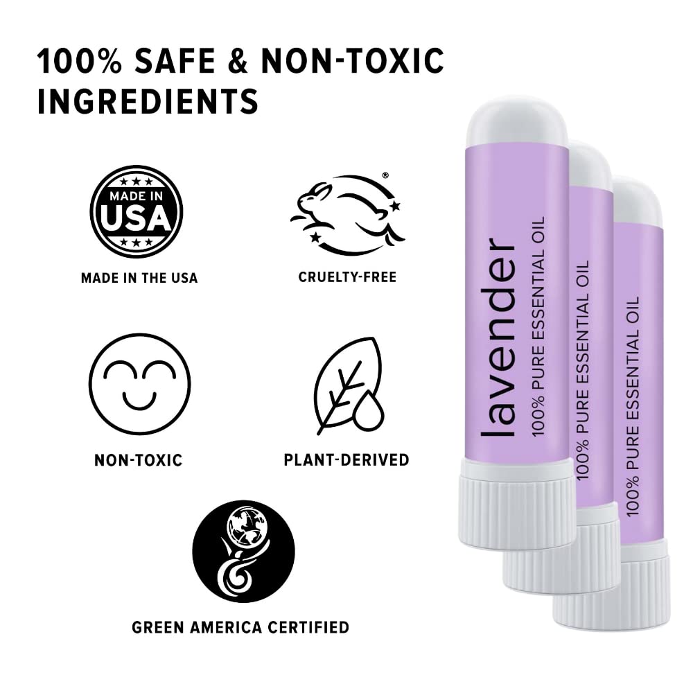 MOXĒ Lavender Essential Oil Inhaler 3 Pack | Pure, No-Mess Aromatherapy