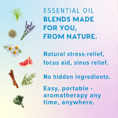 MOXE Nasal Inhaler Bundle — 8 Essential Oil Blends, Aromatherapy Sticks, Made in USA