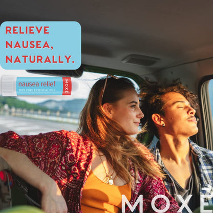 MOXE Nausea Nasal Inhaler Sticks – All-Natural Essential Oil Blend, Portable Aromatherapy, Made in USA (3 Pack)