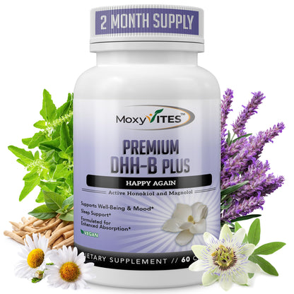 MoxyVites DHH-B: Bioactive Honokiol Magnolia Bark Extract – 60 Vegan Capsules