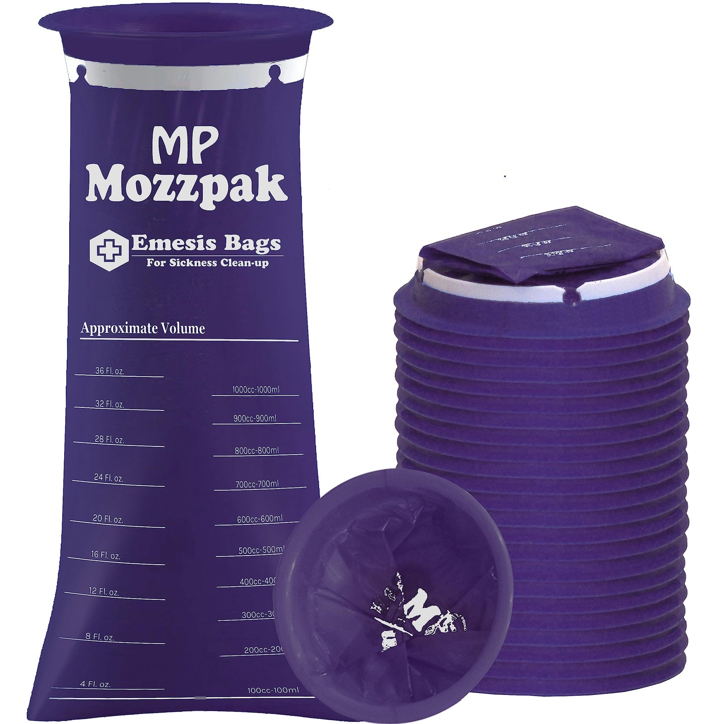 MP Mozzpak Vomit Bags 24-Pack – Medical-Grade, Leak-Proof & Travel-Ready