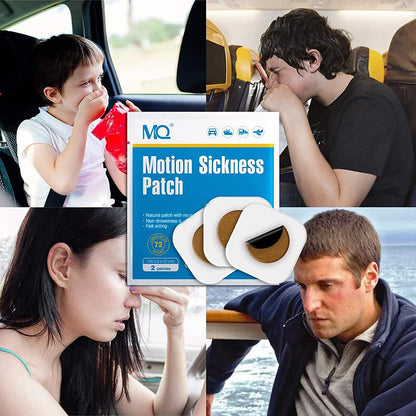 MQ 42ct Motion Sickness Patches – Non-Drowsy, Waterproof, 72h