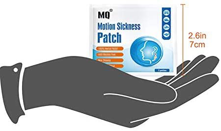 MQ Motion Sickness Patch – 40 Count, Non-Drowsy Behind-Ear Patches for Travel, 72H