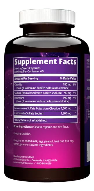 MRM Glucosamine 1500mg & Chondroitin 1200mg – Triple Strength Joint Support