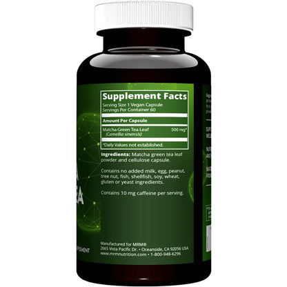 MRM Matcha Green Tea Capsules 60 Servings (Pack of 2)