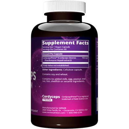 MRM Cordyceps CS-4 | Endurance & Adaptogens | Vegan, 60 Servings (Pack of 2)