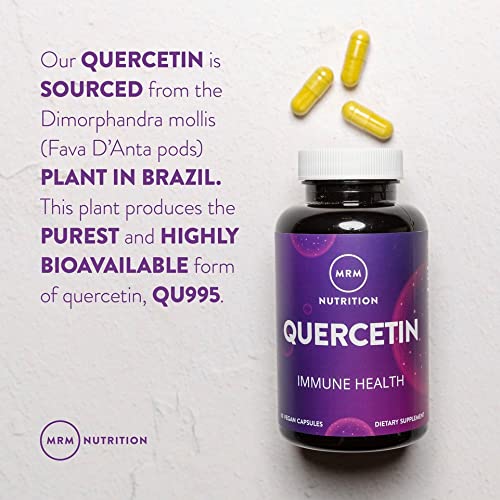 MRM Nutrition Quercetin | Immune & Cardiovascular Health | 500mg per Serving | QU995 Purest Quercetin | 60 Servings
