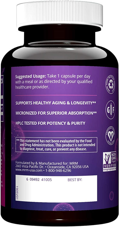 MRM Nutrition DHEA 50mg | Healthy Aging | Micronized for Absorption | Memory + Mood | HPLC Tested for Purity + Potency | Gluten-Free + Vegan + Non GMO | 90 Servings (Pack of 2)
