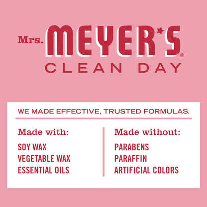 MRS. MEYER'S CLEAN DAY Peppermint Soy Tin Candle - 12 Hr Burn, 2.9 oz