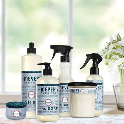 Mrs. Meyer's Clean Day Snowdrop Soy Tin Candle – 12-Hour Burn Time, 2.9 oz