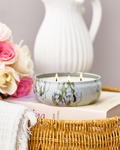 M&SENSE Tomato Vine Jasmine 3-Wick Soy Candle – 40-50h Burn Time