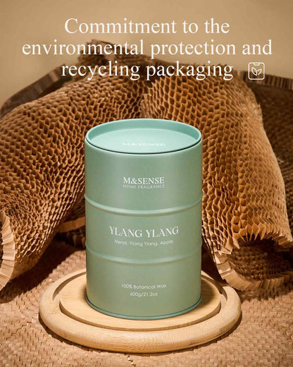 M&SENSE Ylang Ylang Scented Candles - Large 21.2oz Natural Soy, 120-Hour Burn
