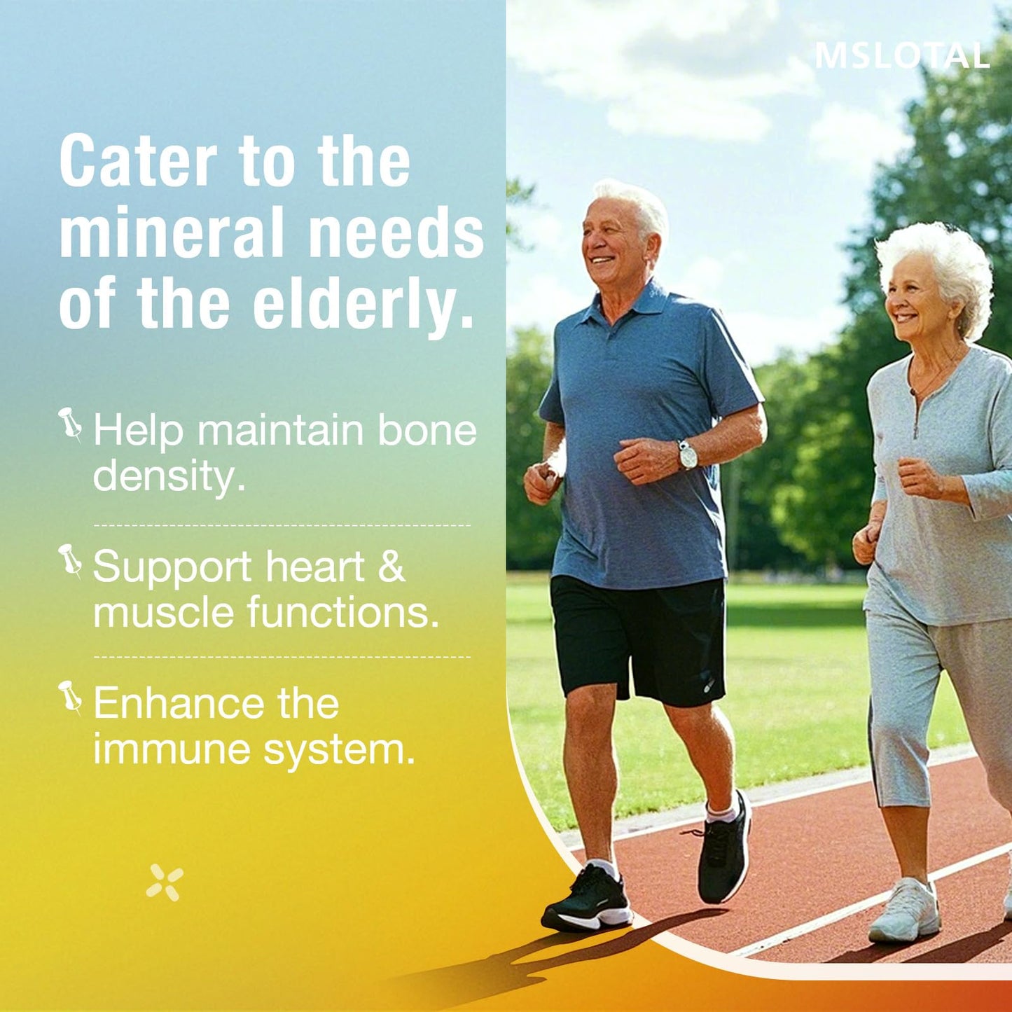 MSLOTAL Calcium Citrate Gummies 1200mg with Vitamin D3 – Bone & Muscle Health