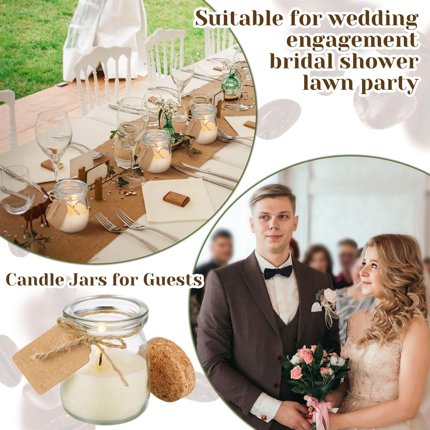 Espresso Martini Scented Candles – 50 Pack Wedding & Bridal Shower Favors