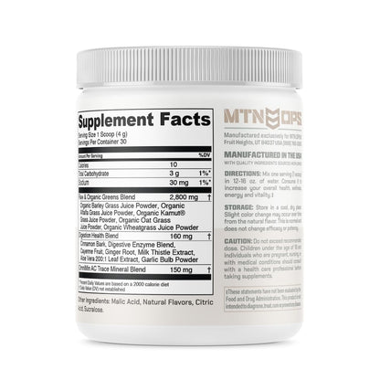 MTN OPS Eva Shockey Signature Series Super Greens – Strawberry, 30 Servings (4.4 oz)