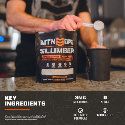 MTN OPS Slumber – Sleep Aid for Deep Sleep & Muscle Recovery (20 Servings)