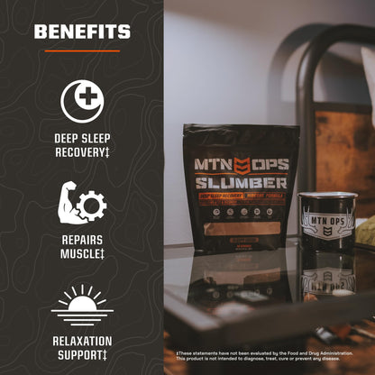 MTN OPS Slumber Sleep Aid for Deep Sleep & Nighttime Recovery | 30 Servings