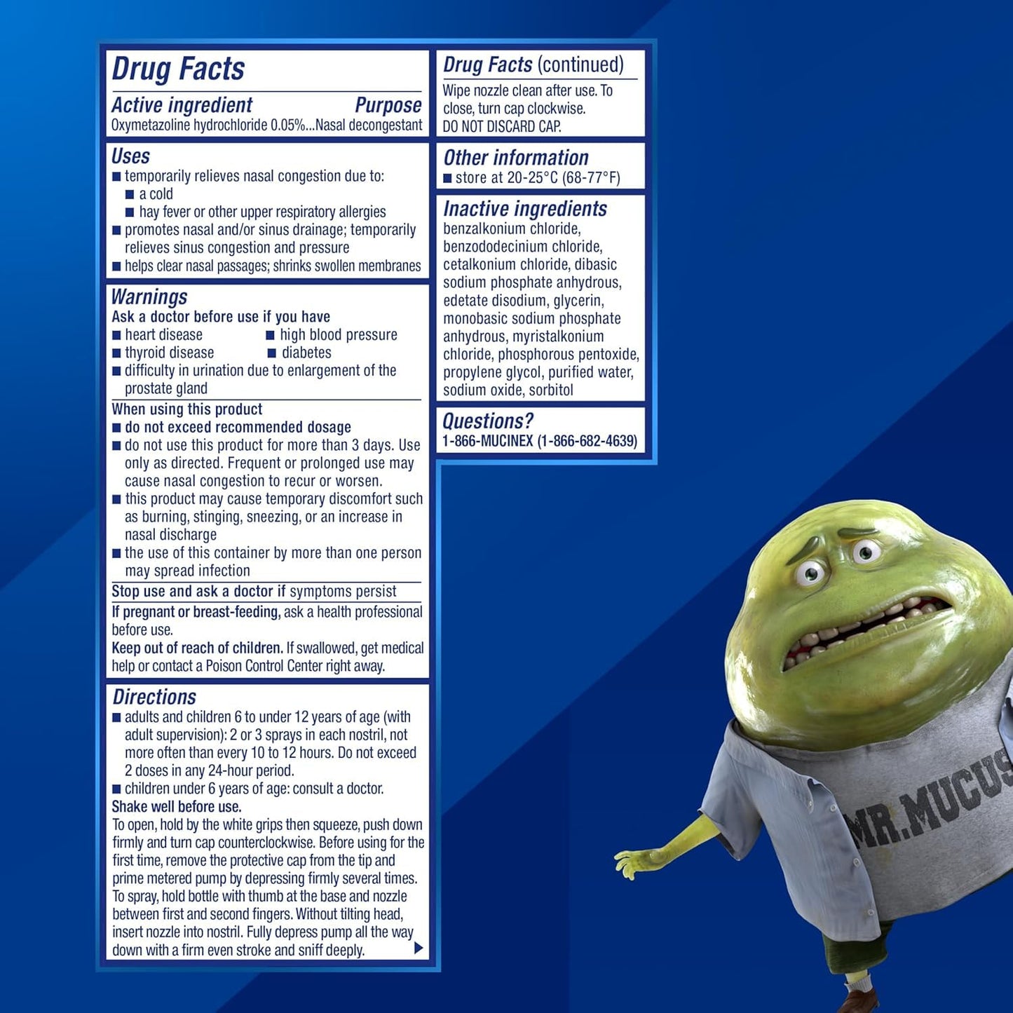 Mucinex Sinus-Max Nasal Spray – 12-Hour Sinus & Allergy Relief (Fragrance Free)