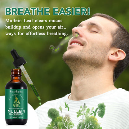 Mullein Drops for Lungs - 4 Fl Oz | Respiratory Support & Immune Health