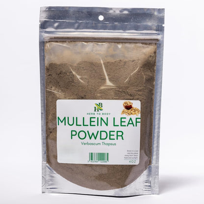 Mullein Leaf Powder (Verbascum Thapsus) – Wildcrafted 4oz | Herb To Body