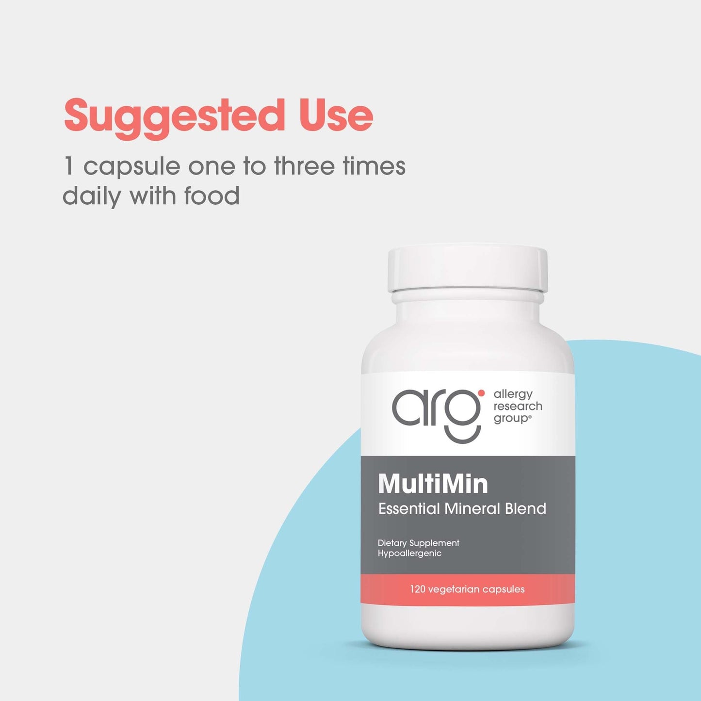 Allergy Research Group MultiMin - Multi Minerals Supplement | 120 Count