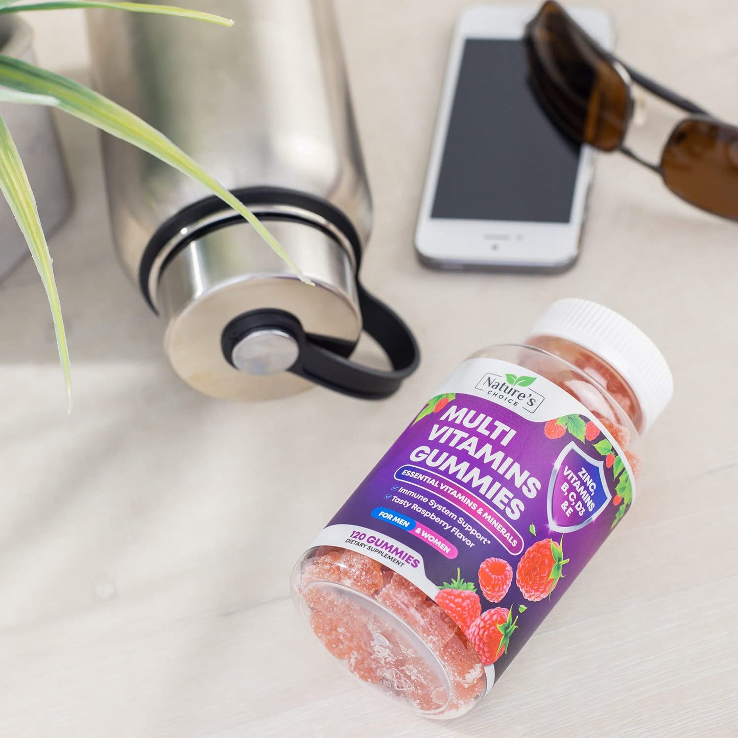 Multivitamin Gummies for Adults – Immune Support, Vitamins A C D E B12, 120 Gummies