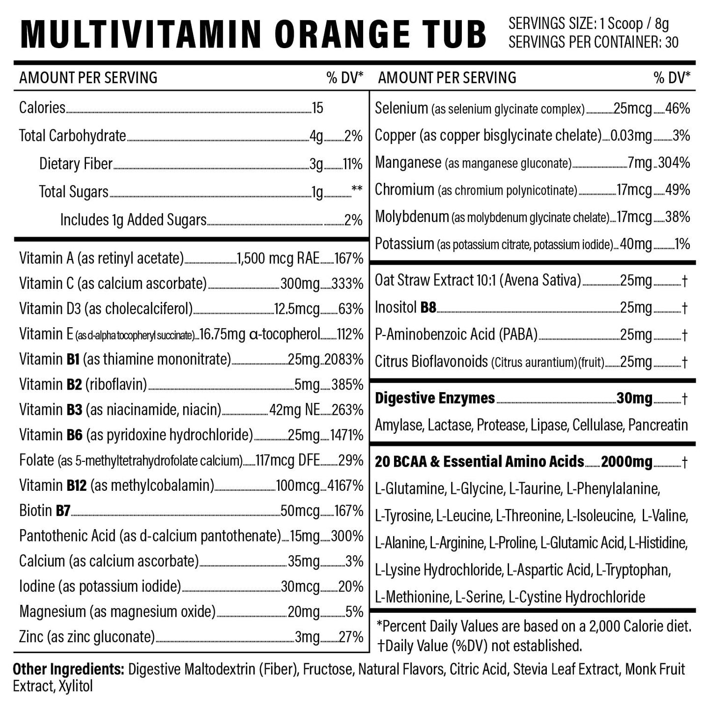 Sport Formula 99 Multivitamin Powder – Keto Drink Mix, Vegan, BCAA Support, Electrolytes