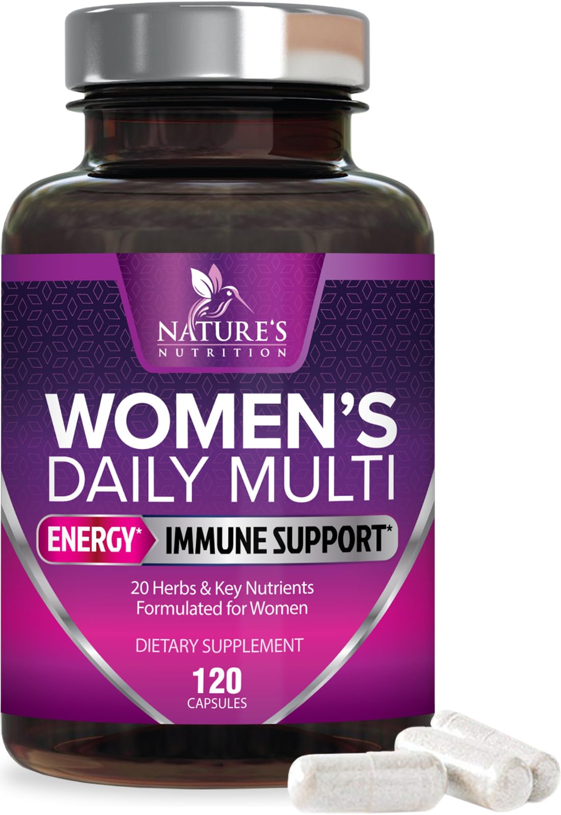 Multivitamin for Women - Bone Health, Energy & Immunity (120 Capsules)