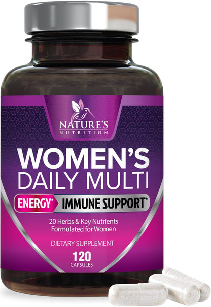 Multivitamin for Women - Bone Health, Energy & Immunity (120 Capsules)