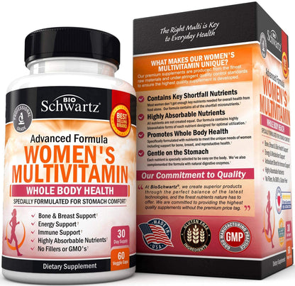 Women's Multivitamin with Vitamin D3 - Immunity & Joint Support - 60 Ct