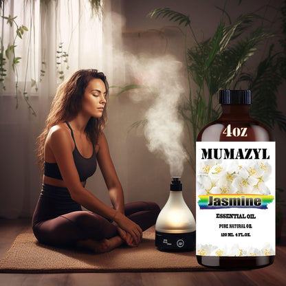 Jasmine Essential Oil - 4 Fl Oz (120 ml) for Diffuser, DIY Crafts & Gifts